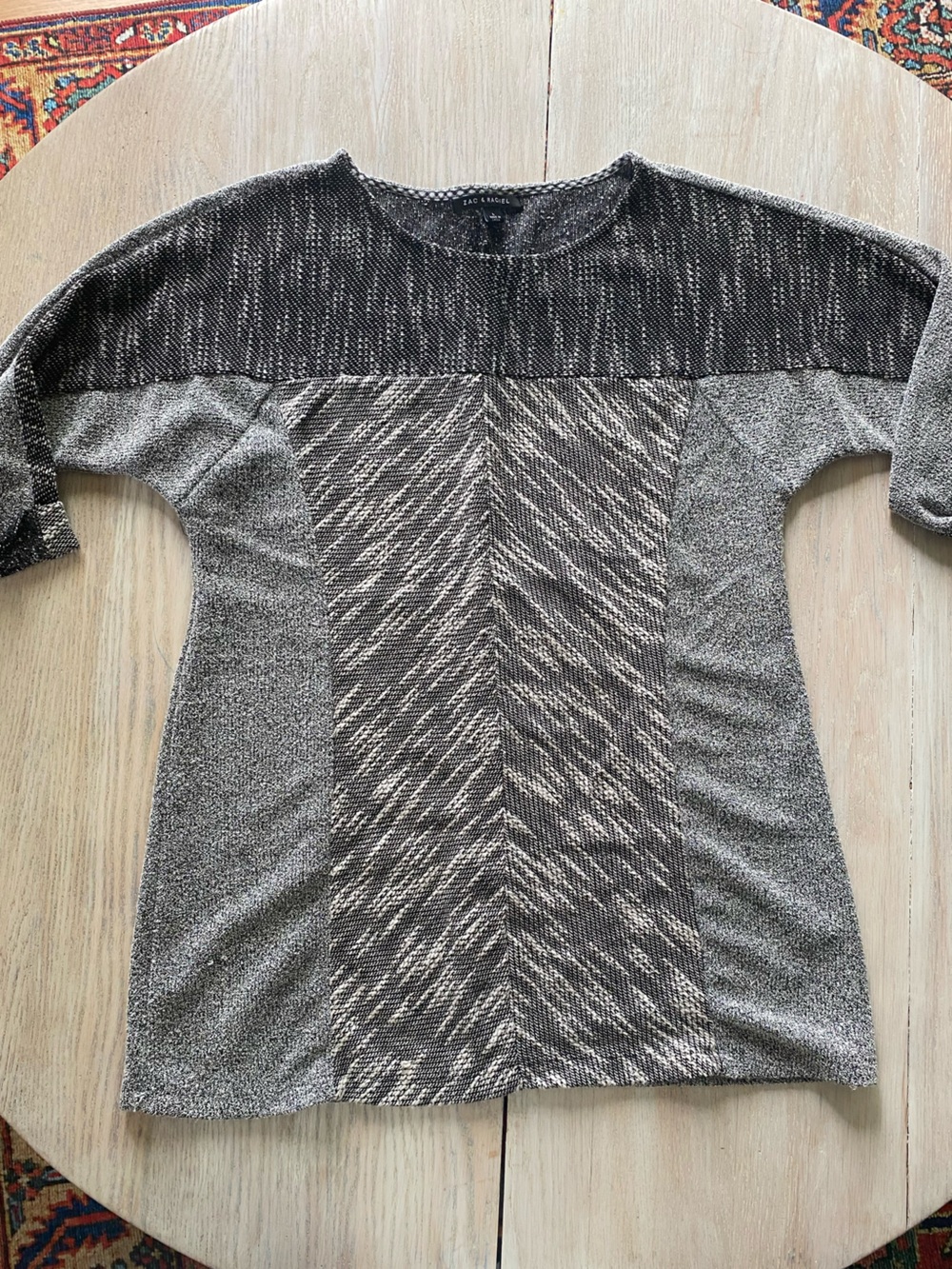 Zac & Rachel Gray Marled Knit sweater